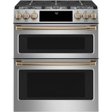 Front Control Gas Knobs and Handles - Brushed Bronze
