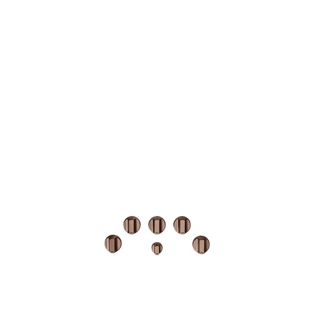 Cafe - 5 Gas Cooktop Knobs - Brushed Copper