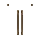 2 French-Door Handles; 2 Knobs - Brushed Bronze