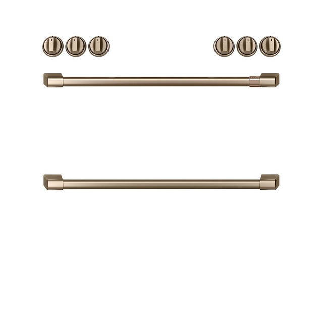 Cafe - Front Control Gas Knobs and Handles - Brushed Bronze