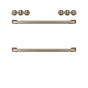 Cafe - Front Control Gas Knobs and Handles - Brushed Bronze