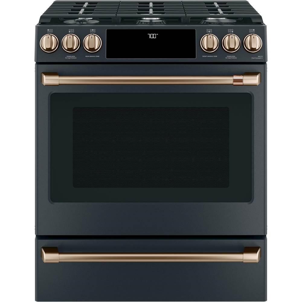 Front Control Gas Knobs and Handles - Brushed Bronze