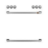 Cafe - Front Control Gas Knobs and Handles - Brushed Stainless