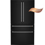 Cafe - 4-Door Bottom Freezer - French Door - Matte Black,Brushed Stainless