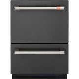 Cafe - Dishwasher Drawer - Matte Black with Brushed Stainless