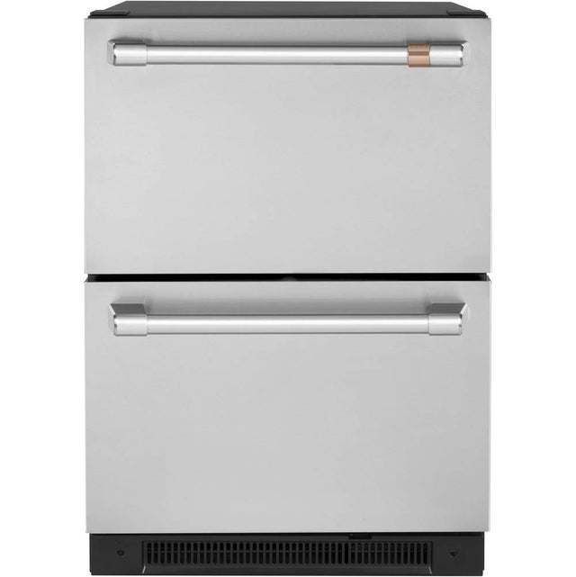 Cafe - Cafe 5.7 Cu. Ft. Built-In Dual-Drawer Refrigerator - Stainless Steel