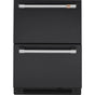Cafe - Cafe 5.7 Cu. Ft. Built-In Dual-Drawer Refrigerator - Matte Black