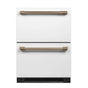 Cafe - Cafe 5.7 Cu. Ft. Built-In Dual-Drawer Refrigerator - Matte White