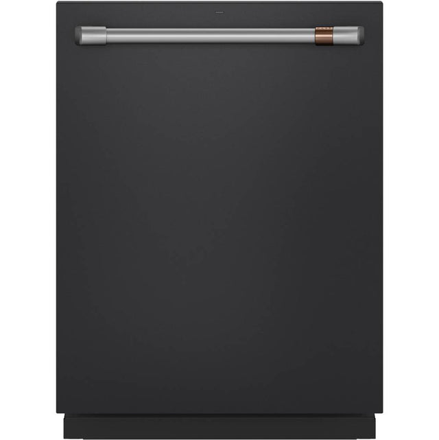 Cafe - Cafe Stainless Interior Built-In Dishwasher with Hidden Controls - Matte Black