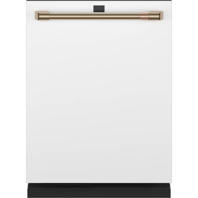 Cafe - Cafe Smart Stainless Interior Built-In Dishwasher with Hidden Controls - Matte White