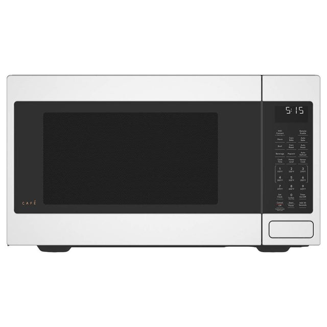 Cafe - Cafe 1.5 Cu. Ft. Smart Countertop Convection/Microwave Oven - Matte White