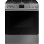 Cafe - Cafe 30'' Smart Slide-In, Front-Control, Gas Range with Convection Oven in Platinum Glass - Platinum