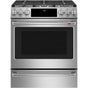 Cafe - Cafe 30'' Smart Slide-In, Front-Control, Gas Range with Convection Oven - Stainless Steel