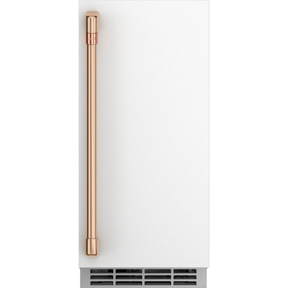 Cafe - Ice Maker Door Kit - Matte White with Brushed Bronze