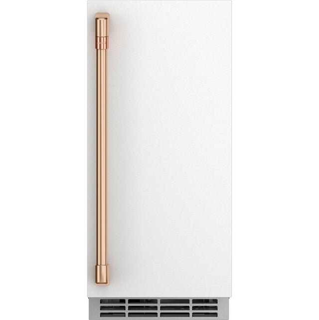 Cafe - Ice Maker Door Kit - Matte White with Brushed Bronze