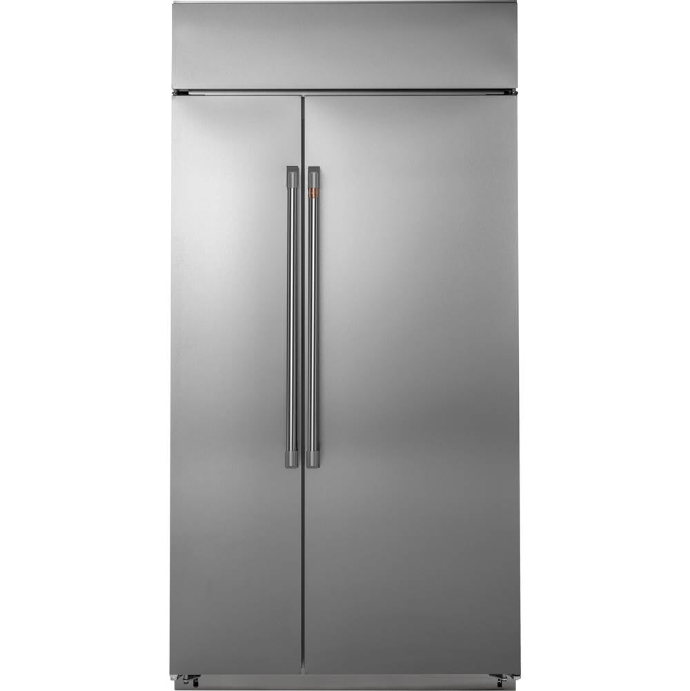 Cafe - Cafe 48'' Smart Built-In Side-by-Side Refrigerator - Stainless Steel
