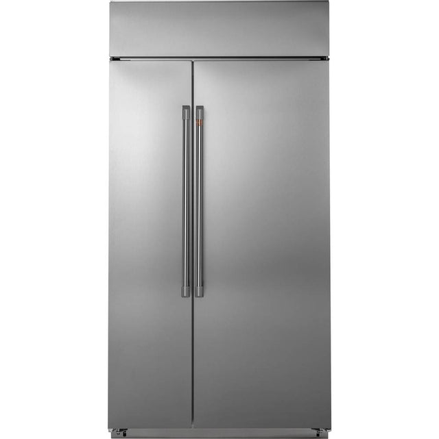Cafe - Cafe 48'' Smart Built-In Side-by-Side Refrigerator - Stainless Steel