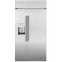 Cafe - Cafe 42'' Smart Built-In Side-by-Side Refrigerator with Dispenser - Stainless Steel