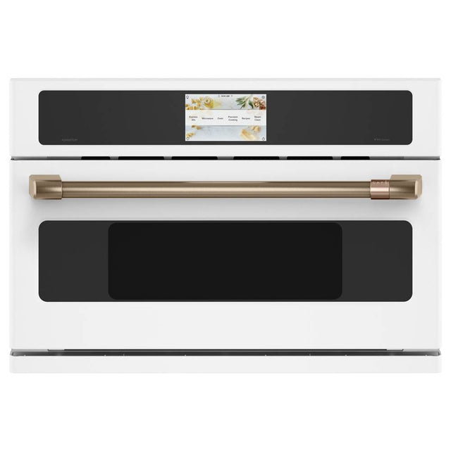 Cafe - Cafe 30'' Smart Five in One Oven with 120V Advantium Technology - Matte White