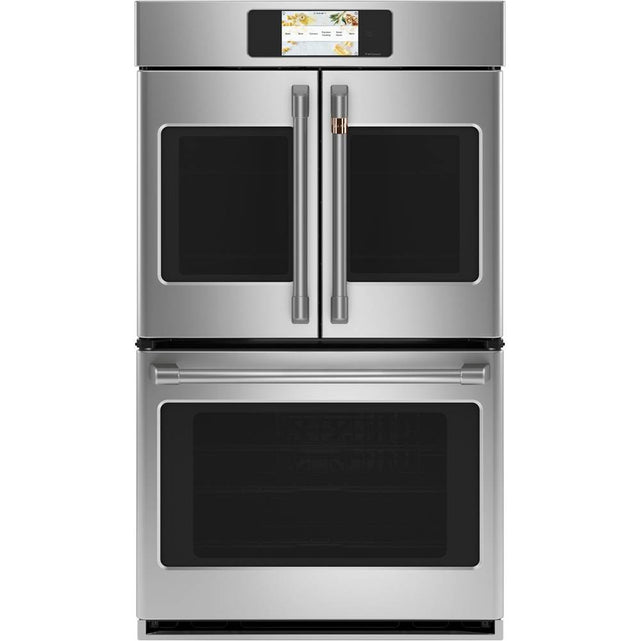 Cafe - Cafe Professional Series 30'' Smart Built-In Convection French-Door Double Wall Oven - Stainless Steel