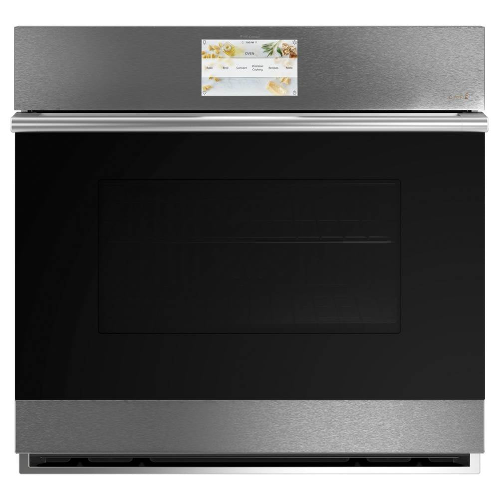 Cafe - Cafe 30'' Smart Single Wall Oven with Convection in Platinum Glass - Platinum