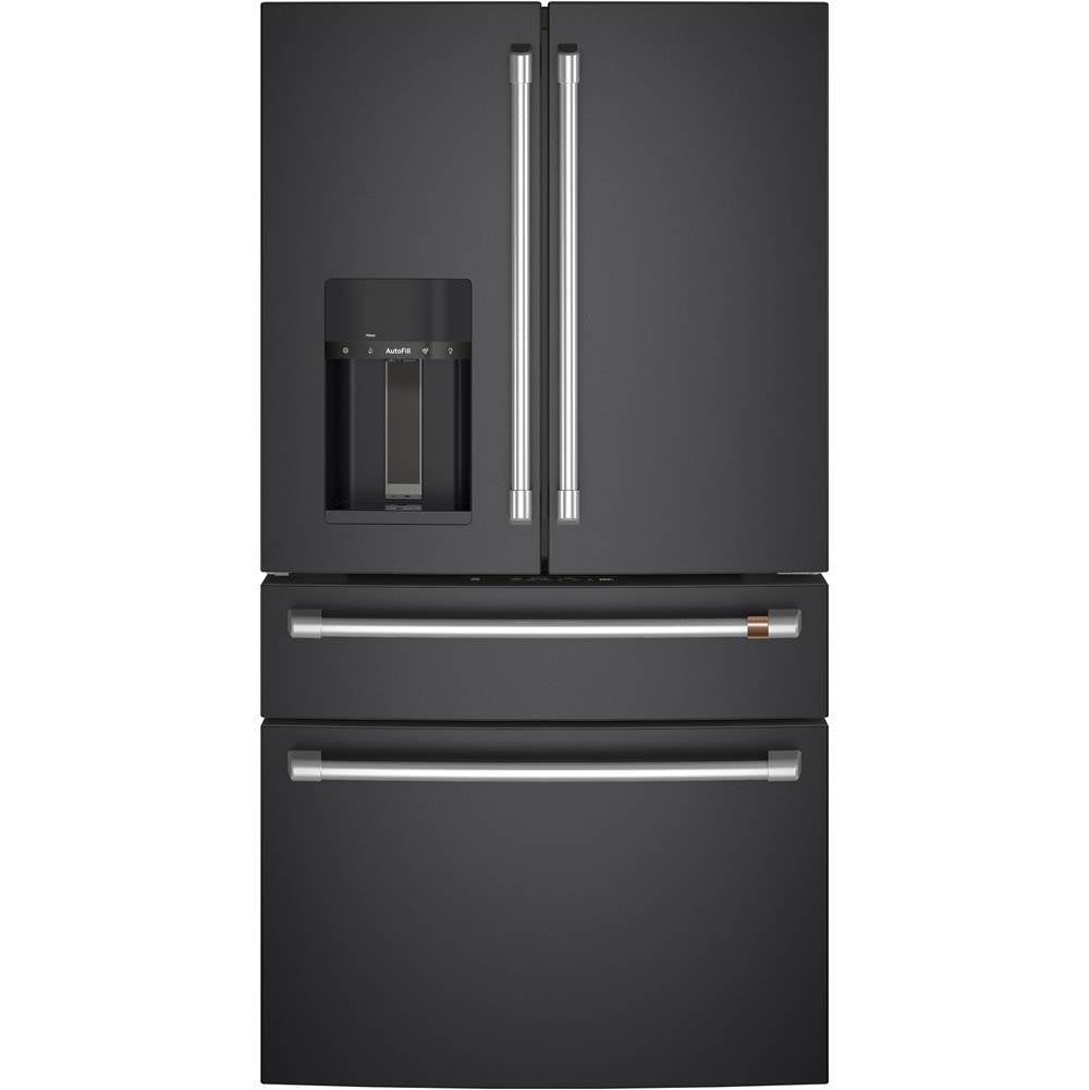 Cafe - Cafe ENERGY STAR 27.8 Cu. Ft. Smart 4-Door French-Door Refrigerator - Matte Black