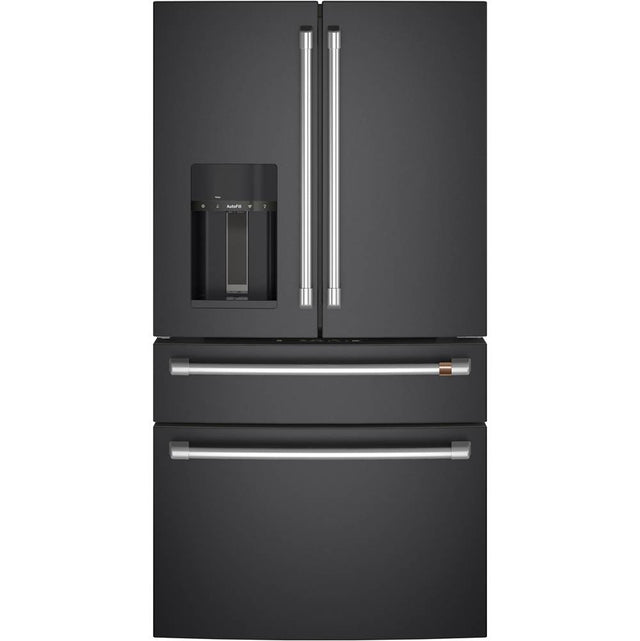 Cafe - Cafe ENERGY STAR 27.8 Cu. Ft. Smart 4-Door French-Door Refrigerator - Matte Black