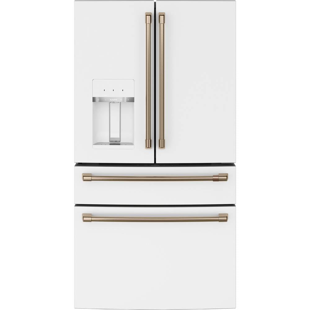 Cafe - Cafe ENERGY STAR 27.8 Cu. Ft. Smart 4-Door French-Door Refrigerator - Matte White