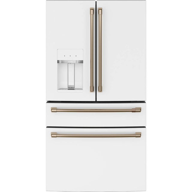 Cafe - Cafe ENERGY STAR 27.8 Cu. Ft. Smart 4-Door French-Door Refrigerator - Matte White