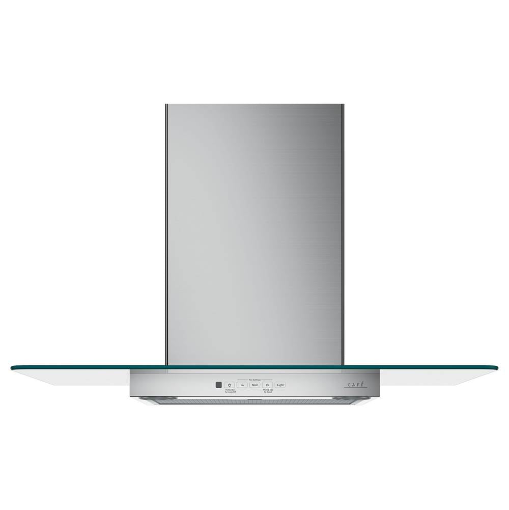 Cafe - Cafe 30'' Wall-Mount Glass Canopy Chimney Hood - Stainless Steel