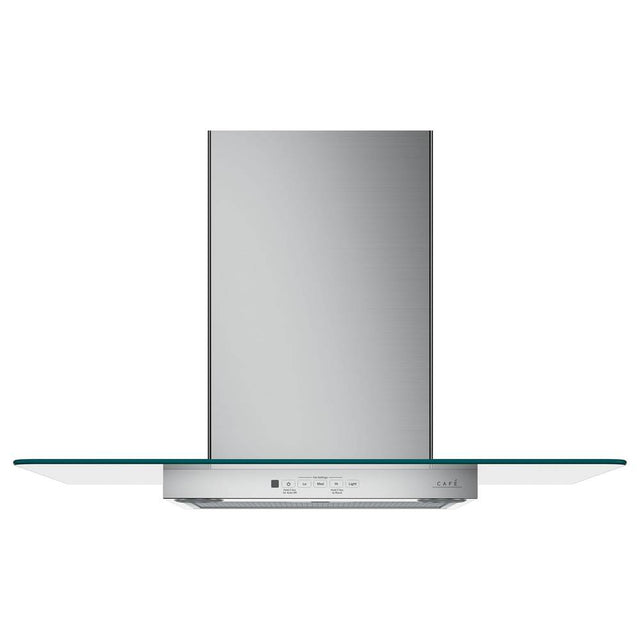 Cafe - Cafe 30'' Wall-Mount Glass Canopy Chimney Hood - Stainless Steel