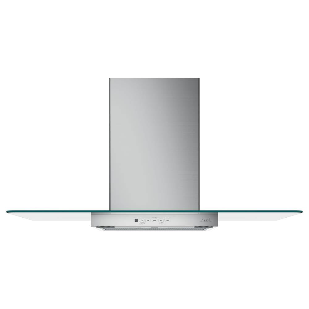 Cafe - Cafe 36'' Wall-Mount Glass Canopy Chimney Hood - Stainless Steel