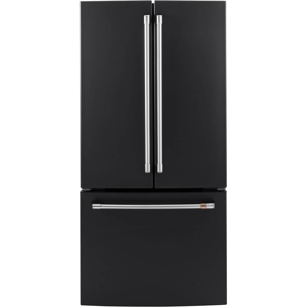 Cafe - Cafe ENERGY STAR 18.6 Cu. Ft. Counter-Depth French-Door Refrigerator - Matte Black