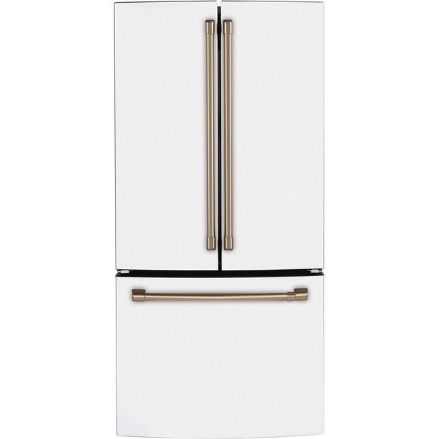 Cafe - Cafe ENERGY STAR 18.6 Cu. Ft. Counter-Depth French-Door Refrigerator - Matte White
