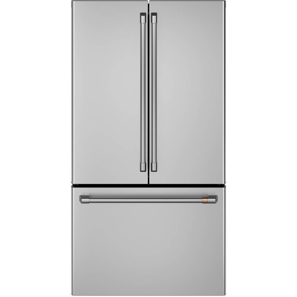 Cafe - Cafe ENERGY STAR 23.1 Cu. Ft. Smart Counter-Depth French-Door Refrigerator - Stainless Steel