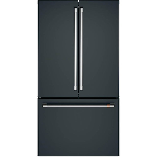 Cafe - Cafe ENERGY STAR 23.1 Cu. Ft. Smart Counter-Depth French-Door Refrigerator - Matte Black