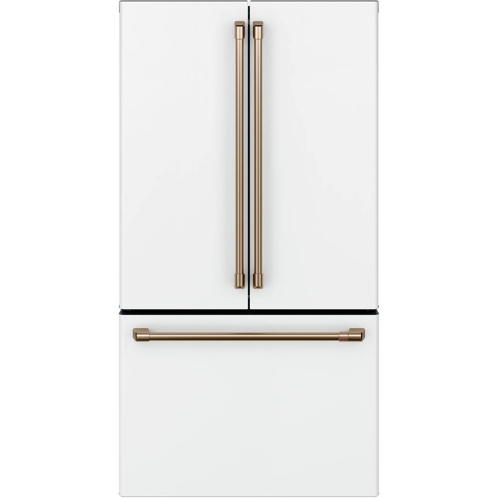 Cafe - Cafe ENERGY STAR 23.1 Cu. Ft. Smart Counter-Depth French-Door Refrigerator - Matte White