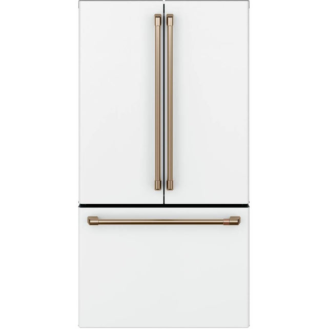 Cafe - Cafe ENERGY STAR 23.1 Cu. Ft. Smart Counter-Depth French-Door Refrigerator - Matte White