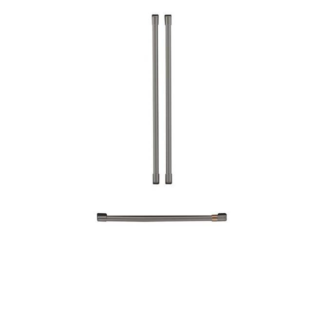 Cafe - Refrigeration Handle Kit - Brushed Black - Brushed Black