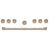 Cafe - 36'' Brushed Bronze Handle And Knob Set For Pro Range And Rangetop - Brushed Bronze