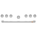 Cafe - 36'' Brushed Stainless Handle And Knob Set For Pro Range And Rangetop - Stainless Steel