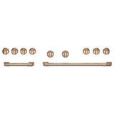 Cafe - 48'' Brushed Bronze Handle And Knob Set For Pro Range And Rangetop - Brushed Bronze