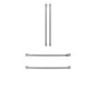 Cafe - Refrigeration Handle Kit - Brushed Stainless - Stainless Steel