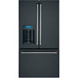 Cafe - Cafe ENERGY STAR 22.1 Cu. Ft. Smart Counter-Depth French-Door Refrigerator with Hot Water Dispenser - Matte Black
