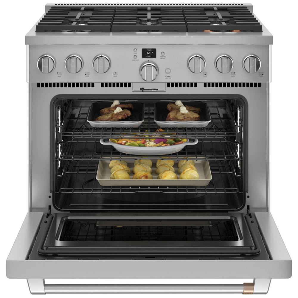 36'' Smart Dual-Fuel Commercial-Style Range With 6 Burners (Natural Gas)