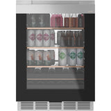 Cafe - Beverage Center In Platinum Glass - Platinum Glass