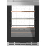 Beverage Center In Platinum Glass