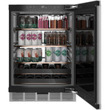 Beverage Center In Platinum Glass