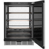 Beverage Center In Platinum Glass