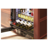Beverage Center In Platinum Glass